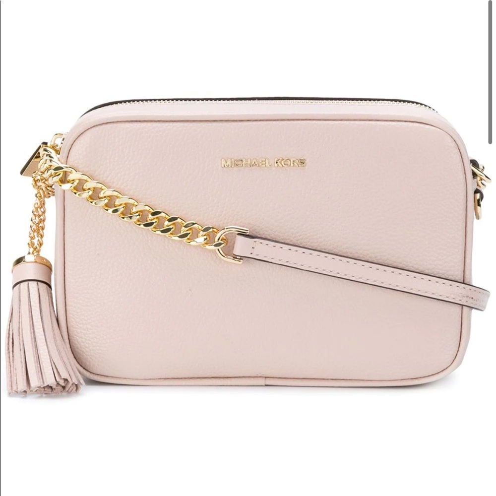 Michael Kors Crossbody Soft Pink Hammered Leather Handbag